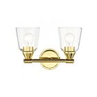 Livex Lighting 16782-02 Catania 2-Lights 120W Laiton poli Luminaire de vanité