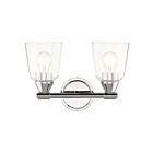 Livex Lighting 16782-05 Catania 2-Lights 120W Chrome poli Luminaire de vanité
