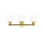 Livex Lighting 16783-02 Catania 3-Lights 180W Laiton poli Luminaire de vanité