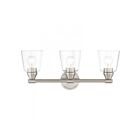 Livex Lighting 16783-91 Catania 3-Lights 180W Nickel brossé Luminaire de vanité