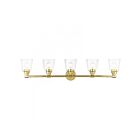 Livex Lighting 16785-02 Catania 5-Lights 300W Laiton poli Luminaire de vanité