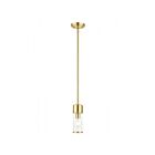Livex Lighting 17140-12 Quincy 1-Lumière 60W Laiton satiné Suspendu