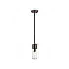 Livex Lighting 17140-46 Quincy 1-Lumière 60W Chrome noir Suspendu
