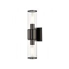 Livex Lighting 17142-46 Quincy 2-Lights 120W Chrome noir Luminaire de vanité