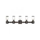 Livex Lighting 17145-46 Quincy 5-Lights 300W Chrome noir Luminaire de vanité