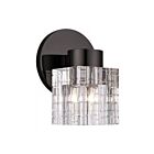 Livex Lighting Rotterdam 17371-46 60W 1-Lumière Chromé noir Applique Murale