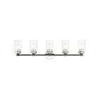 Livex Lighting 18085-05 Whittier 5-Lights 300W Chrome poli Luminaire de vanité