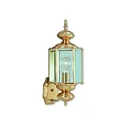 Livex Lighting 2006-02 1-Lumière 100W Laiton poli Lanterne murale