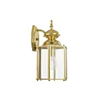 Livex Lighting 2007-02 1-Lumière 100W Laiton poli Lanterne murale
