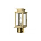Livex Lighting 20201-01 1-lumière 60W Laiton antique Lanterne de poteau extérieure