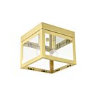 Livex Lighting Nyack 20588-12 2-Lumières 120W Laiton satiné Plafonnier