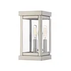 Livex Lighting 20701-91 Hopewell 1-lumière 60W Nickel brossé Lanterne murale d'extérieur