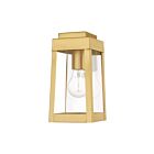 Livex Lighting 20851-12 1-lumière 100W Laiton satiné Lanterne murale d'extérieur