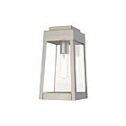 Livex Lighting 20852-91 1-lumière 100W Nickel brossé Lanterne murale d'extérieur