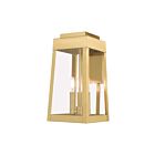 Livex Lighting 20855-12 3-lumières 180W Laiton satiné Lanterne murale d'extérieur
