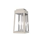 Livex Lighting 20855-91 3-lumières 180W Nickel brossé Lanterne murale d'extérieur