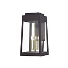 Livex Lighting 20861-07 4-lumières 240W Bronze et laiton antique Lanterne murale d'extérieur
