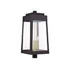 Livex Lighting 20862-07 4-lumières 240W Bronze et laiton antique Lanterne de poteau extérieure