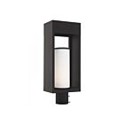 Livex Lighting Bleecker 20985-04 1-Lumière 60W Noir Lanterne de poteau extérieure