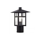 Livex Lighting 21324-14 1-lumière 100W Noir texturé Lanterne de poteau extérieure