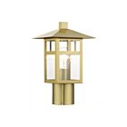 Livex Lighting 21324-32 1-lumière 100W Or satiné Lanterne de poteau extérieure