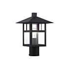 Livex Lighting 21325-14 1-lumière 100W Noir texturé Lanterne de poteau extérieure