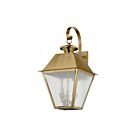 Livex Lighting 2168-01 3-lumières 180W Laiton antique Lanterne murale d'extérieur
