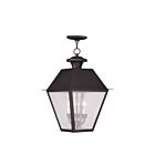 Livex Lighting 2170-07 Mansfield 3-Lumières 180W Noir Luminaire Suspendu extrieur