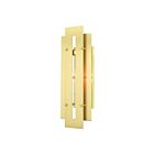 Livex Lighting 21773-12 Utrecht 1-lumière 100W Nickel brossé Lanterne murale d'extérieur