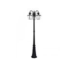 Livex Lighting 21863-04 3-lumières 180W Noir et Nickel brossé Lampadaire extérieur