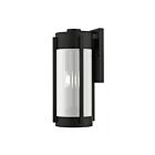 Livex Lighting 22383-04 3-lumières 180W Noir et nickel brossé Lanterne murale d'extérieur