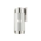 Livex Lighting 22383-91 3-lumières 180W Nickel brossé Lanterne murale d'extérieur