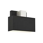 Livex Lighting 22422-04 1-lumière 40W Noir et nickel brossé Applique murale d'extérieur