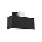 Livex Lighting 22423-04 1-lumière 40W Noir et nickel brossé Applique murale d'extérieur