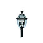 Livex Lighting Monterey 2354-07 3-Lumières 180W Bronze Lanterne de poteau extérieure