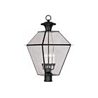 Livex Lighting Westover 2388-04 4-Lumières 240W Noir Lanterne de poteau extérieure