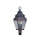 Livex Lighting Exeter 2592-07 2-Lumières 120W Bronze Lanterne de poteau extérieure