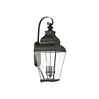Livex Lighting 2596-07 Exeter 4-lumières 240W Bronze Lanterne murale d'extérieur