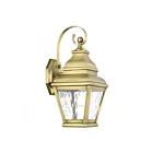 Livex Lighting 2601-01 Exeter 1-lumière 100W Laiton antique Lanterne murale d'extérieur