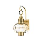 Livex Lighting 26904-01 1-lumière 100W Laiton antique Lanterne murale d'extérieur