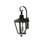 Livex Lighting 27373-04 3-lumières 180W Noir et nickel brossé Lanterne murale d'extérieur