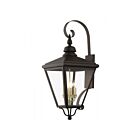 Livex Lighting 27374-07 4-lumières 240W Bronze et laiton antique Lanterne murale d'extérieur