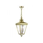Livex Lighting 27377-01 3-lumières 180W Laiton antique et nickel brossé Suspendu