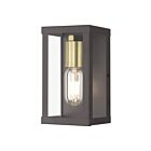 Livex Lighting 28031-07 1-lumière 60W Bronze et or antique Lanterne murale d'extérieur
