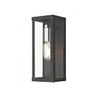 Livex Lighting 28032-04 1-lumière 60W Noir et nickel brossé Lanterne murale d'extérieur