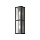 Livex Lighting 28033-04 2-lumières 120W Noir et nickel brossé Lanterne murale d'extérieur