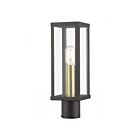 Livex Lighting 28034-07 1-lumière 60W Bronze et or antique Lanterne de poteau extérieure