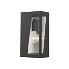 Livex Lighting 28932-04 1-lumière 60W Nickel brossé et noir Lanterne murale d'extérieur