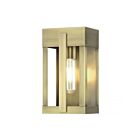 Livex Lighting 28961-01 1-lumière 60W Laiton antique Lanterne murale d'extérieur