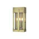 Livex Lighting 28963-01 3-lumières 180W Laiton antique Lanterne murale d'extérieur